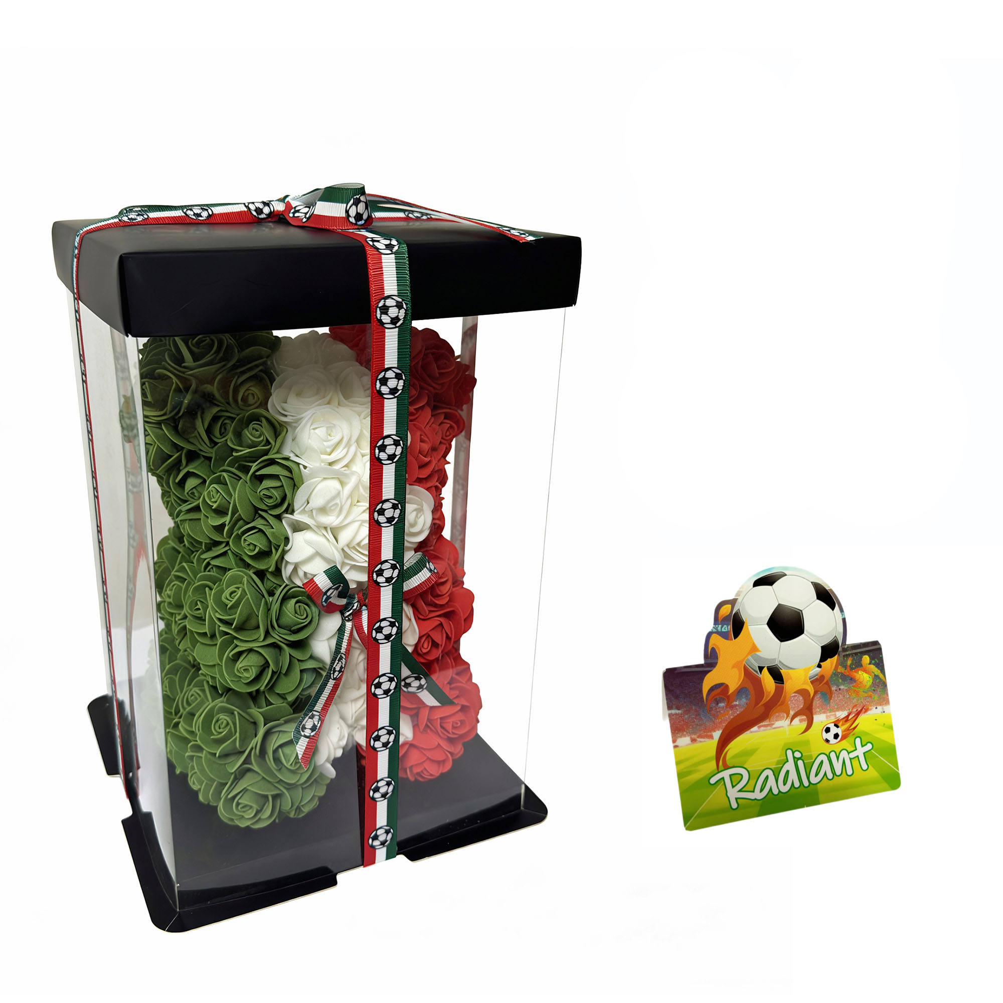 Ours mexicain + coffret cadeau + carte de vœux