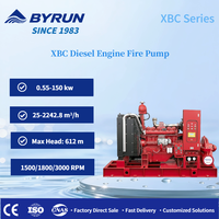 Système d'arrosage portable efficace, pompe d'incendie d'urgence haute pression en acier inoxydable pour moteur diesel d'usine électrique
