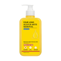 Gel Douche au Soufre Anti-Acariens et Anti-Acné 3-en-1 Contrôle du Sébum Hydratant pour Douche Quotidienne OEM ODM Marque Privée