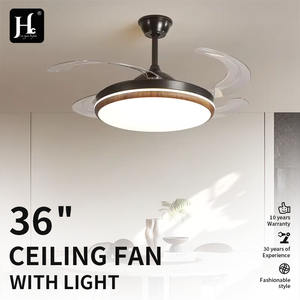 Lustre LED moderne de 42 pouces avec télécommande intelligente, salon, salle à manger, ventilateur de plafond nordique, moteur ABS DC - Product Image 2