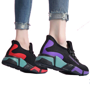 Femme <span class=keywords><strong>Pas</strong></span> <span class=keywords><strong>Cher</strong></span> Respirant Personnalisé Homme Chaussette Chaussures Marche Chaussures de Sport Dames <span class=keywords><strong>Baskets</strong></span> Compensées - Product Image 1