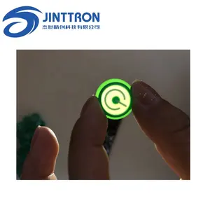 Botão de silicone da cor verde do teclado da borracha do silicone ligar fora da luz de fundo almofada iluminada