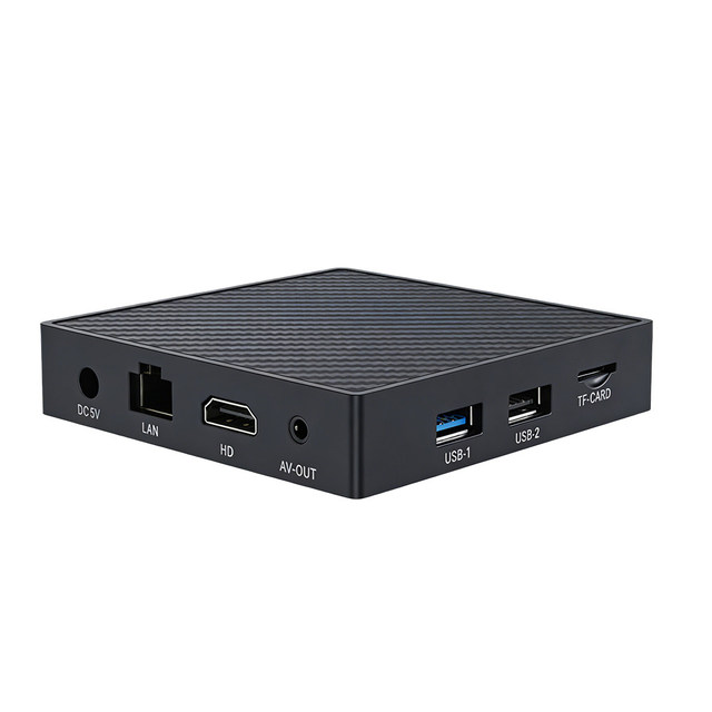 S905 Android 11 Quad Core 2+16G TV Playback Box with USB/RJ45 App Control Output Screen Rotation for Advertising