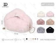 Borsa Peluche Quadrata Rosa in Finta Pelliccia Giocattolo per Bambini Unisex 11CM 30CM - Product Image 3