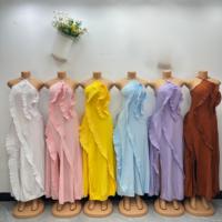 Nouvelle Robe Longue d'Été Femme Style Africain Kanga, Bretelles Fines, Sans Manches, Légère, Infroissable, Idéale Plage et Soirée