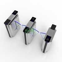 Puerta Abatible Automática de Control de Acceso para la Seguridad de Edificios de Oficinas
