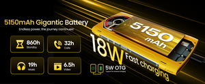 โทรศัพท์มือถือ LAGENIO Panther 2 Pro รุ่นทนทาน หน้าจอ 6.7 นิ้ว HD+ 120Hz ความจุ 8+256GB กล้องหลัง 50MP กล้องหน้า 8MP ชิปประมวลผล Unisoc T7250 แบตเตอรี่ 5150mAh รองรับการชาร์จเร็ว 18W - Product Image 6