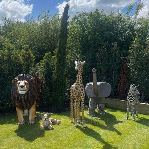 Decoración <span class=keywords><strong>de</strong></span> jardín, elefante, Tigre, fibra <span class=keywords><strong>de</strong></span> vidrio, tamaño real, animales <span class=keywords><strong>de</strong></span> safari, equipo <span class=keywords><strong>de</strong></span> alquiler <span class=keywords><strong>de</strong></span> fiesta, accesorios para animales - Product Image 5