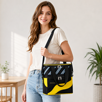 Sac isotherme à double couche de grande capacité, réutilisable, personnalisé OEM ODM, sac isotherme portable pour le travail, les pique-niques et les voyages