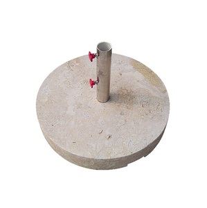 Round Square Granite <strong>Parasol</strong> Outdoor Umbrella <strong>Base</strong> <strong>Weight</strong> 30kgs 35kgs 40kgs 55kgs with Stainless Steel Tube, Handle and Wheels - Product Image 3