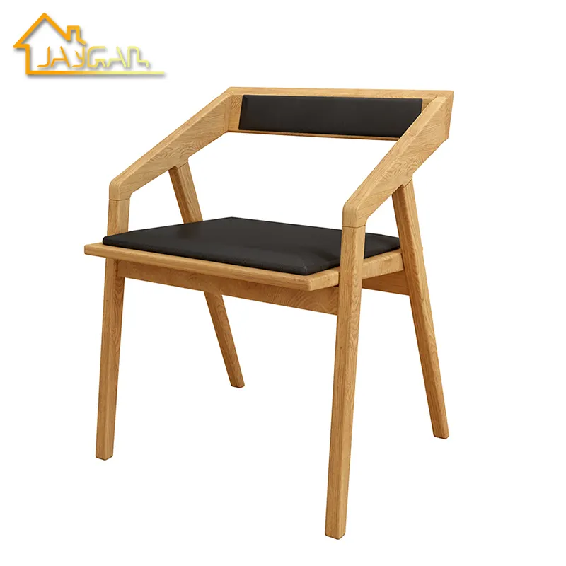 Современные стулья для кафе, коммерческое деревянное кресло для столовой, ресторан, бистро, деревянное кресло с кожаным сиденьем