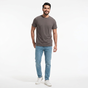 T-shirts décontractés pour hommes à manches courtes, coupe classique, 100% polyester respirant, style streetwear, nouvelle collection de haute qualité - Product Image 1