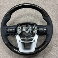 Volant sport en fibre de carbone de haute qualité, nouveau bouton, adapté à Toyota Land Cruiser LC300 LC200 FJ Hilux Corolla