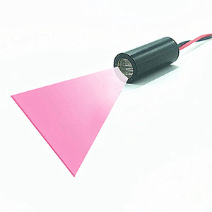 Módulo láser de línea roja de 5mW y 10mW, lente PMMA de 650nm y 635nm, controlador <span class=keywords><strong>APC</strong></span> de grado Industrial, D9 x 21mm - Product Image 1