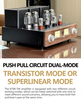 Amplificador de Tubos KT88 Más Vendido |   Modos Triodo y Ultra-Lineales |   Rendimiento de Audio Premium 50W+30W