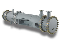 Condensador de descarga de motor ecológico Aidea, paquete de tubos de aleta y ventilador de alta eficiencia, compatible con R410A, de acero inoxidable para la industria pesada