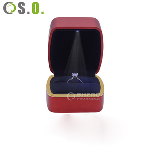 White Red Wholesale Custom logo Plastic Box for <b>Ring</b> Pendant Bracelet Bangle Necklace Jewellery <b>Boxes</b> - Product Image 1