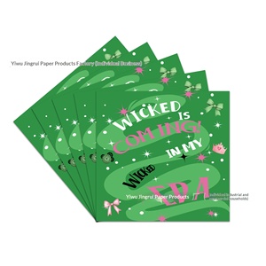 Juego de Bandejas Desechables de Papel para Fiesta de <span class=keywords><strong>Brujas</strong></span> Mágicas Rosa y Verde, Servilletas de Papel, Vasos de 7/9 Pulgadas de Diámetro, Cumpleaños Infantiles, Dibujos Animados - Product Image 4
