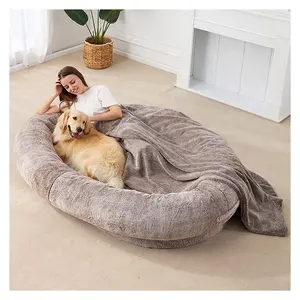 Grote Menselijke Hond Maat Bed Luxe Wasbare Bank Gigantische Hond Bed Traagschuim Huisdier Bed