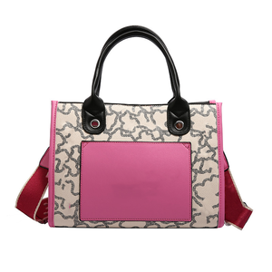 Bolsos de Moda Nuevo Estilo Diseño Personalizado para Mujer Bolso Tote de PU con Letras Cosidas - Product Image 2