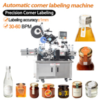 Machine d'étiquetage automatique anti-effraction pour coins de boîtes et bouchons de bouteilles, étiqueteuse anti-contrefaçon avec précision de ±1 mm