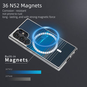 Custodia per <span class=keywords><strong>Samsung</strong></span> Z Fold 7 6 5 4 3, Cover Protettiva Antiurto in Plastica Rigida con Motivo in Fibra di Carbonio - Product Image 3