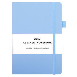 Cuaderno Xin Yue A6 A5 B5 de estilo simple, 100-200 páginas, cubierta de PU con soporte para bolígrafo y marcapáginas para uso general - Product Image 2