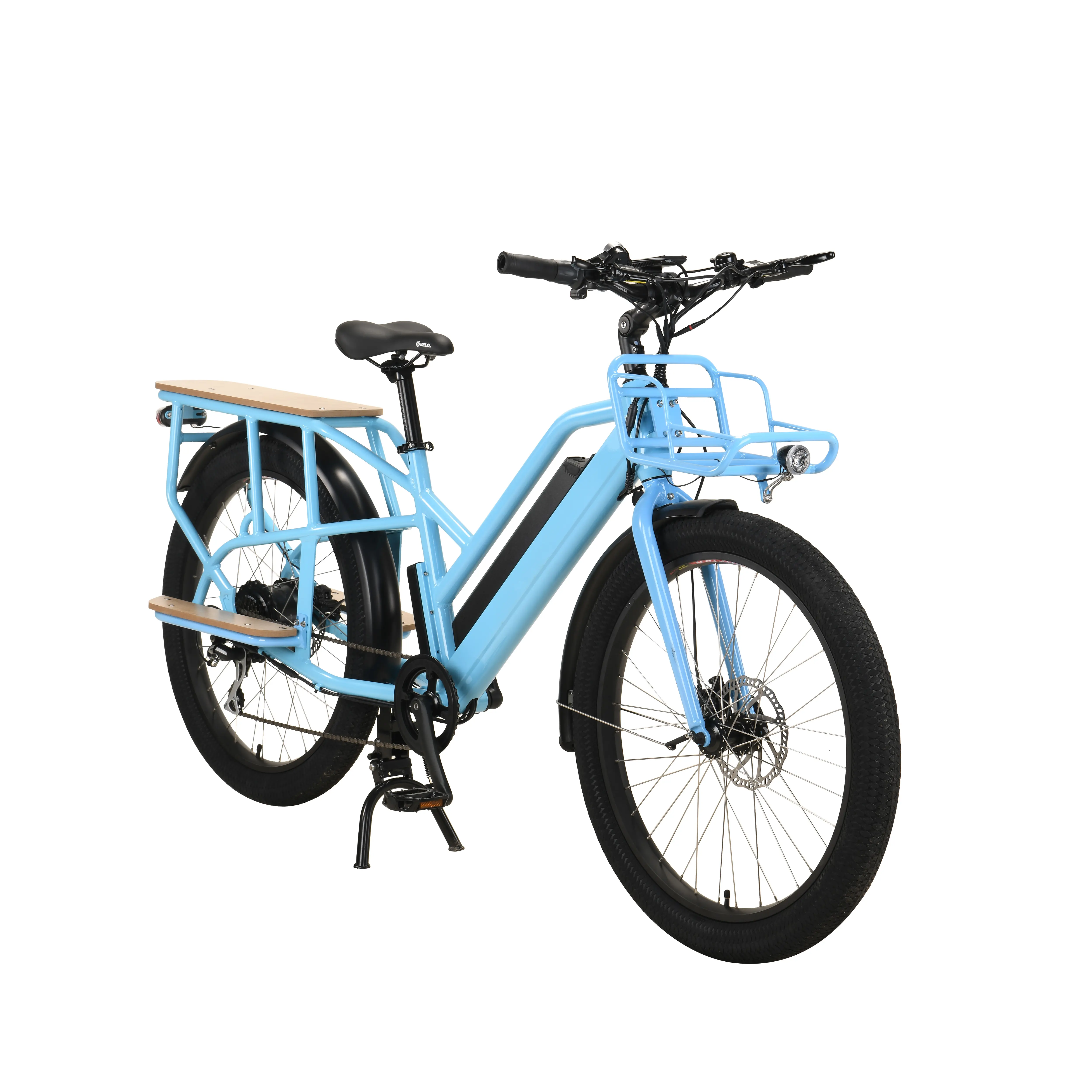 48v500w vélo cargo électrique avec l'affichage d'affichage À CRISTAUX LIQUIDES famille ebike fabriqué en chine vélo usine