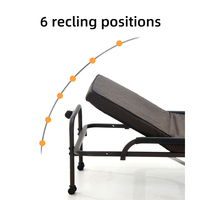 Lit pliant léger pour pause déjeuner au bureau, lit d'accompagnement simple et facile à plier pour hôpital
