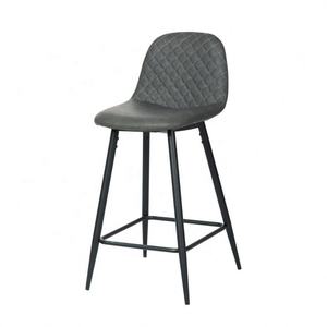 Sedia <span class=keywords><strong>da</strong></span> Pranzo Moderna 2026 di Alta Qualità, Arredamento Interno per Ristoranti, in Pelle Nera con Gambe Verniciate - Product Image 1