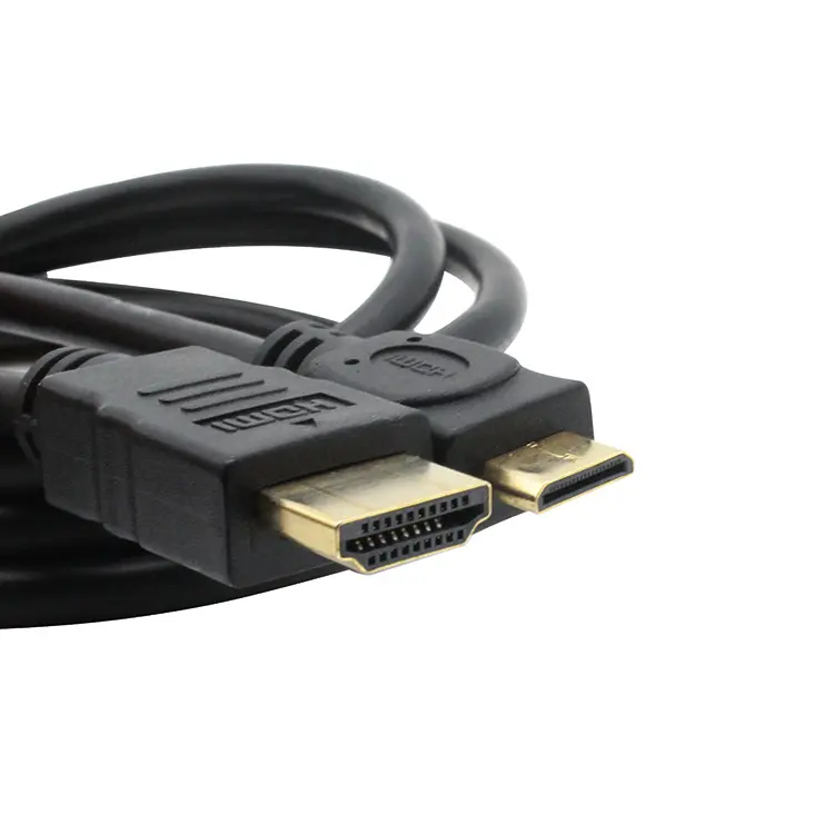 Cabo conversor hdmi para hdmi, alta velocidade com ethernet, mini cabo hdmi para hdmi, suporte 4k 3d