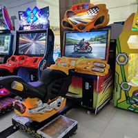 Machine de jeu d'arcade simulateur de moto à monnayeur, jeu vidéo de course automobile pour centres de jeux et centres commerciaux