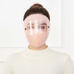 Caldo invernale traspirante moto maschere integrali in pile moto da cross moto guida collo cappuccio per sci ciclismo - Product Image 3