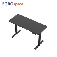 Bureau de travail électrique réglable EGROspace, table assis-debout pour ordinateur, double moteur, hauteur réglable