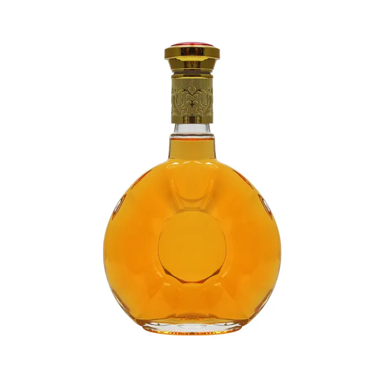 200ml 375ml 500ml 750ml 1000ml runde leere Feuerstein glas Schnaps Wein Whisky Wodka Tequila Glasflasche mit Kork deckel