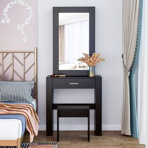 <span class=keywords><strong>Haute</strong></span> qualité luxe moderne maquillage femmes grand bois chambre hôtel salon meubles organisateur miroir vanité <span class=keywords><strong>commode</strong></span> - Product Image 2