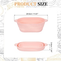Panier de levage ovale en silicone antiadhésif pour pain au levain, ensemble d'outils de cuisson professionnels, compatible lave-vaisselle, écologique