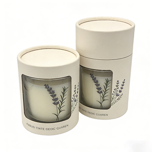 Tubos de Cartón Reciclado 100% para Empaque de Velas, Cilindros de Cartón Kraft Personalizados de Lujo para Velas - Product Image 6