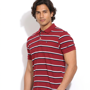 Camiseta Polo Lisa de Poliéster para Hombre, Fabricada por OEM, con Logotipo Personalizado Impreso y Bordado, Venta al Por Mayor - Product Image 1