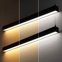 Prix usine Moderne Intérieur Hôtel Décoratif Lumière Linéaire Led Ligne Conception Led 40 Watt 1200mm Pendentif Lumière Linéaire