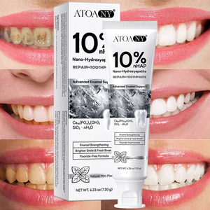 Dentifricio ATOANY <span class=keywords><strong>per</strong></span> <span class=keywords><strong>Denti</strong></span> <span class=keywords><strong>Sensibili</strong></span>, Senza Fluoruro, Alito Fresco, Pulizia Profonda, Sbiancante, con 10% di Nano Idrossiapatite - Product Image 1