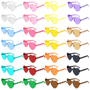 Nouvelle Tendance 2026 : Lunettes de Soleil Cœur Sans Monture Couleur Bonbon – Vente Chaude en Gros, Idéales pour les Fêtes - Product Image 3