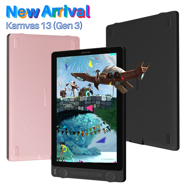 Kamvas 13 Gen 3 Professional Portable 13.3 Inch Drawing Monitor Graphic Tablet with Screen for Designer
