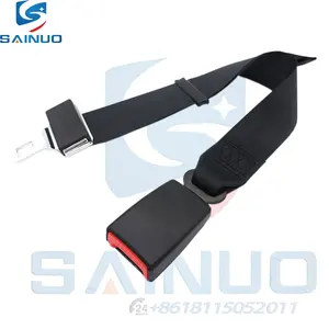 Extensor de cinto de segurança automotivo de aço ajustável para veículos, 36 cm, luxuoso, com fivela automática, poliéster, com design de segurança de 2 pontos