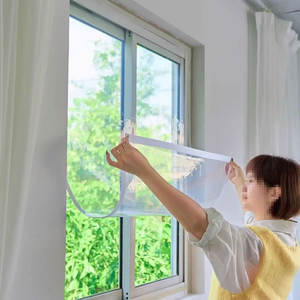 Film jendela Musim Dingin, Film isolasi transparan tahan angin merekat sendiri Anti dingin - Product Image 6