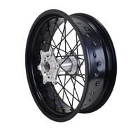 EXC SXF Husaberg 125-570 Supermoto Ensemble de roues de 17 pouces certifié DOT en alliage d'aluminium anodisé CNC 2003-2026 Motard Racing