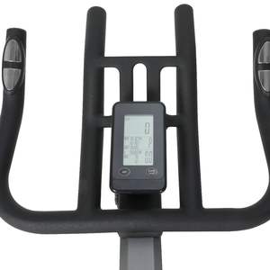 Vélo de <span class=keywords><strong>spinning</strong></span> à résistance directe avec volant d'inertie en acier de 13 <span class=keywords><strong>kg</strong></span>, écran LCD, transmission par courroie, siège et guidon réglables multi-positions pour la salle de sport - Product Image 6