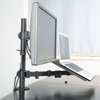 Lengan Monitor Ganda Lcd, Lengan Monitor Lcd Dapat Disesuaikan dengan Adaptor Laptop Notebook