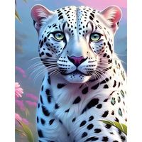 Peinture diamantée Chenistory Léopard, Art mural DIY, Kits d'artisanat pour adultes, Animaux, Diamants ronds complets, Classique, Cadeaux originaux