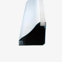 Bonne qualité perfil de aluminio para leds avec pc diffusé grande taille angle top lumière linéaire aluminium Led profil blanc noir 3m